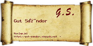 Gut Sándor névjegykártya
